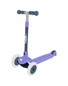 Самокат детский Hero 3 х колесный 120 80 мм фиолетовый серый Ridex