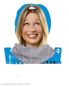 Бандана велосипедная STRIPES, дышащий полиэстер с микрофиброй, 24х48 см, безшовный, полосатая, 5-715122 M-wave