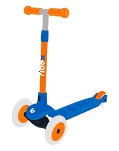 Самокат детский Hero 3 х колесный 120 80 мм синий оранжевый Ridex