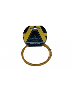 Трос велосипедный, Teflon, 1.5 мм x 2100 мм, 7x6, сталь, жёлтый, ALH_HJ-10567 Alhonga