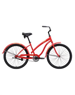 Городской велосипед Queen Steel One 2017 матово красный Welt