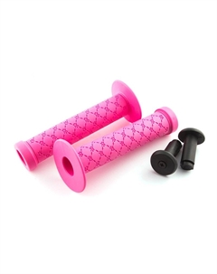 Грипсы велосипедные С100, резина, BMX, 145 мм, с фиксатором, розовый, 3-425 Clarks