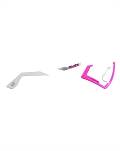 Набор (дужки+переносицы+бампер), для очков DEFENDER, White-Fuxia/White, AC210143A Rudy project