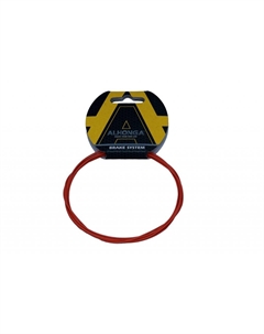 Трос велосипедный, Teflon, 1.5 мм x 2100 мм, 7x6, сталь, оранжевый, ALH_HJ-10568 Alhonga