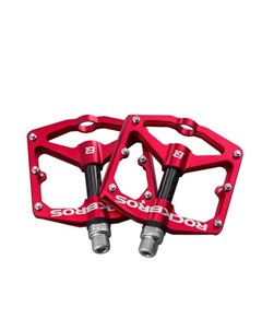 Педали велосипедные пара алюминий ось сталь карбон красный 2017 12ERD Rockbros