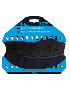Бандана, дышащая, полиэстер с микрофиброй, 24х70см, утепленная, черная 5-715168 M-wave