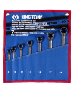 Набор комбинированных трещоточных ключей King tony