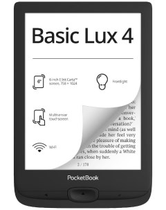 Электронная книга 618 Basic Lux Ink Black PB618 P WW Pocketbook