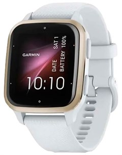 Спортивные часы Venu Sq 2 Cream Gold Aluminum Bezel with White Case and Silicone Band 010 02701 01 Garmin