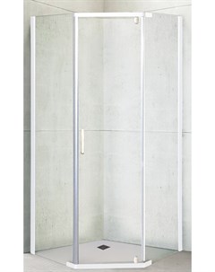 Душевой уголок TR 80х80 профиль белый стекло прозрачное Royal bath