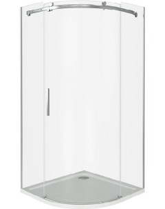 Душевой уголок Altair 90х90 R профиль хром стекло прозрачное Good door