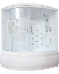 Душевой бокс 170x100 R профиль белый стекло прозрачное Royal bath