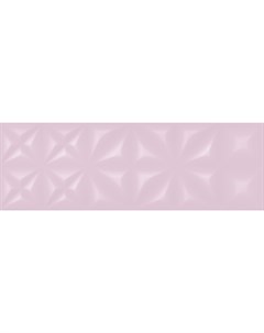 Настенная плитка Lila Рельеф Розовый LLU072 25x75 Cersanit