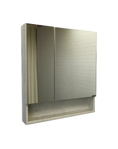 Зеркальный шкаф для ванной Никосия 70 00 00006163 дуб белый Comforty