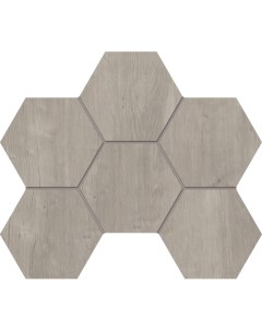 Мозаика Soft Wood Grey SF03 Hexagon Непол 25x28 5 Estima