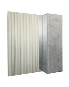 Зеркальный шкаф для ванной Осло 80 00 00006508 бетон светлый Comforty