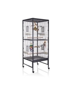 Клетка для птиц Paradiso 60 темно серый 60х60х155см Германия Montana cages