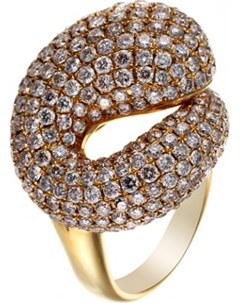 Кольцо с 299 бриллиантами из жёлтого золота Джей ви