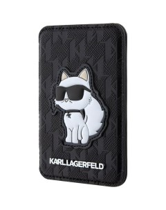 Картхолдер Apple с MagSafe Monogram NFT Choupette чёрный KLWMSPSAKHCK Karl lagerfeld