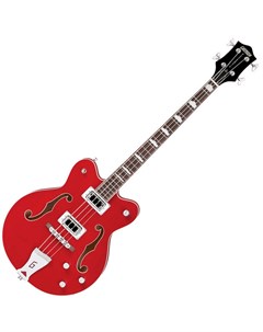 Бас гитары GRETSCH G5442BDC Electromatic Hollow Body Short Scale Bass Transparent Red Gretsch guitars