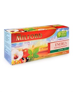 Чайный напиток Energi в пакетиках 20х2 г Милфорд