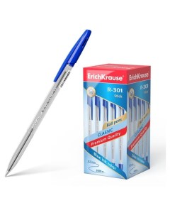 Ручка шариковая R 301 Classic Stick 1 0 синяя 1 шт Erich krause