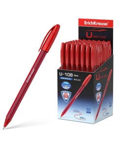 Ручка шариковая U 108 Original Stick 1 0 Ultra Glide Technology красная 1 шт Erich krause