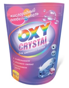 Отбеливатель для цветного белья Кислородный 600 г Oxy crystal