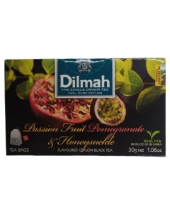 Чай черный маракуйя гранат жимолость в пакетиках 20 х 1 5 г Dilmah