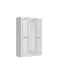 Распашной шкаф Аврора 223 50 см Прямые Белый 150 см Первый мебельный