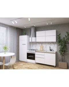 Кухонный гарнитур Киото 214 60 Прямые Белый 1200 мм Sv-мебель