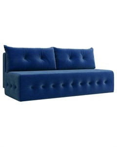 Прямой диван Хант 89 90 см Пружинный блок Двуспальные Жесткие Синий 192 Ширина 190 см Первый мебельный