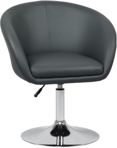 Кресло дизайнерское серый 8600 LM 8600 LM цвет сиденья серый основания хром Dobrin