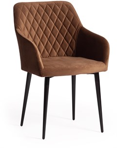 Кресло BREMO mod 708 коричневый barkhat 11 черный ткань металл Tetchair