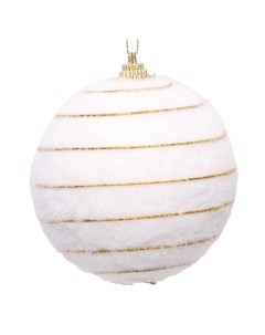 Набор шаров Снежок 80мм 3шт пенопласт белый Maxijoy