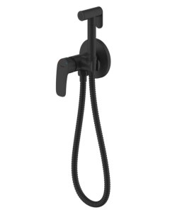 Гигиенический душ со смесителем Rora RORBLR0M08 черный матовый Milardo