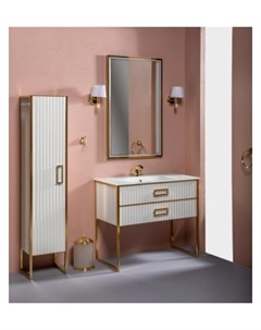 Мебель для ванной комнаты Monaco 100 белое золото Armadi art
