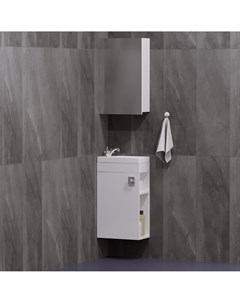 Мебель для ванной комнаты 40 см Комо подвесная белая Corozo