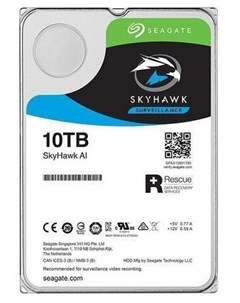 Жесткий диск HDD 10Tb SkyHawk 3 5 7200rpm 256Mb SATA3 ST10000VE0008 Seagate