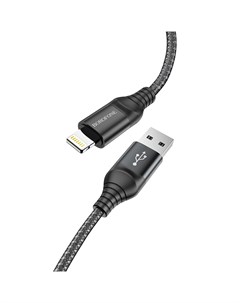 Кабель USB Lightning 8 pin 2 4A 1м черный BX56 6931474750921 Borofone