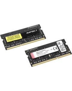Комплект памяти DDR3L SODIMM 8Gb 2x4Gb 2133MHz CL11 1 35 В HX321LS11IB2K2 8 Hyperx