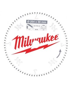 Диск пильный по алюминию 254 30 3 0 80 4932471318 Milwaukee