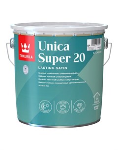 Лак алкидно уретановый яхтный Unica Super 20 основа EP бесцветный 2 7 л полуматовый Tikkurila