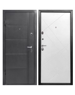 Дверь входная 60 левая антик серебро белый 960х2050 мм Форпост