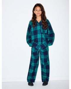 Фланелевая пижама с брюками карго для девочек Sela