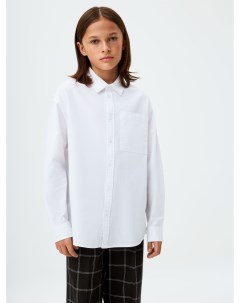 Белая рубашка оверсайз для мальчиков Sela