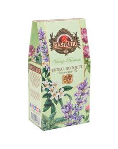 Чай зеленый Винтажные цветы Цветочный букет 75 г Basilur