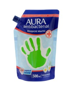 Жидкое мыло С антибактериальным эффектом Ромашка 500 мл Aura
