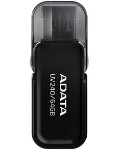 Флешка 64GB ADATA UV240 USB 2 0 Черный AUV240 64G RBK Adata