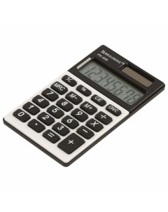 Калькулятор карманный PK 608 107x64 мм 8 разрядов двойное питание СЕРЕБРИСТЫЙ 250518 Brauberg
